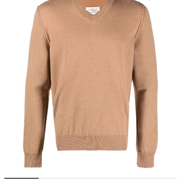 Maison Margela Women V neck cashmere jumper Made in Italy - Picture 6 of 14